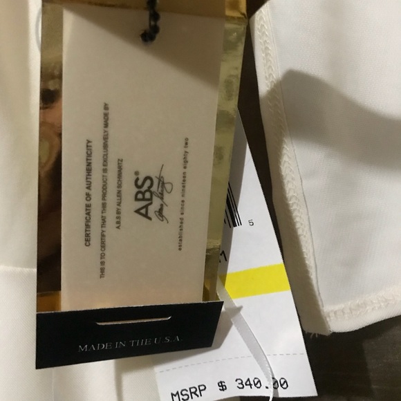 ABS by Allen Schwartz Studded Neck Cape Dress M - Picture 8 of 8